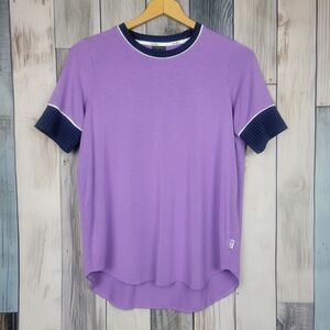 Belyn Key Purple Crewneck Short Sleeve T-shirt Size Small